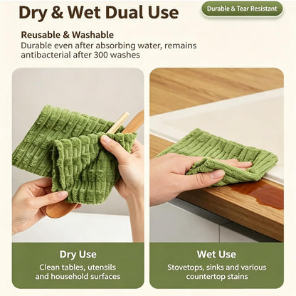 WipeEase™ Tear-Off Microfiber Cleaning Cloths Roll