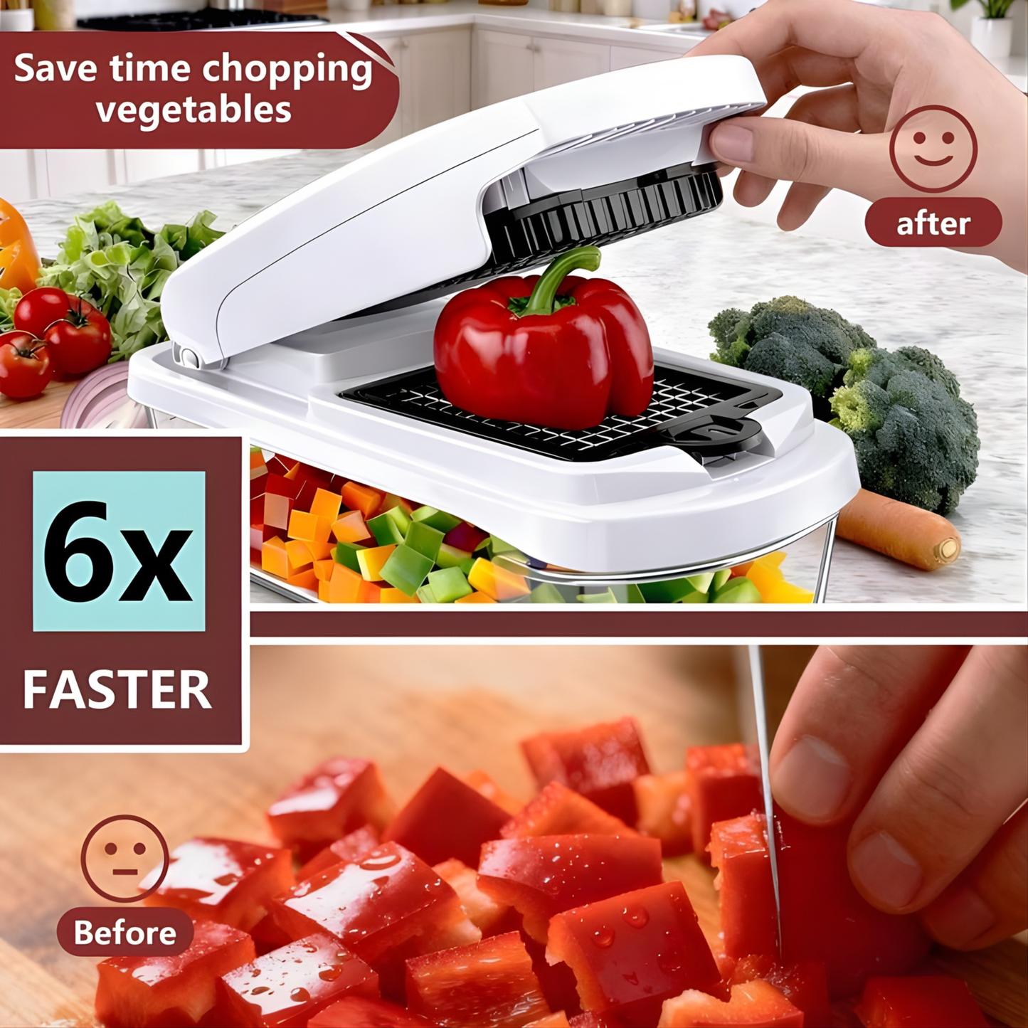 SliceMaster™ 15-in-1 Vegetable Chopper