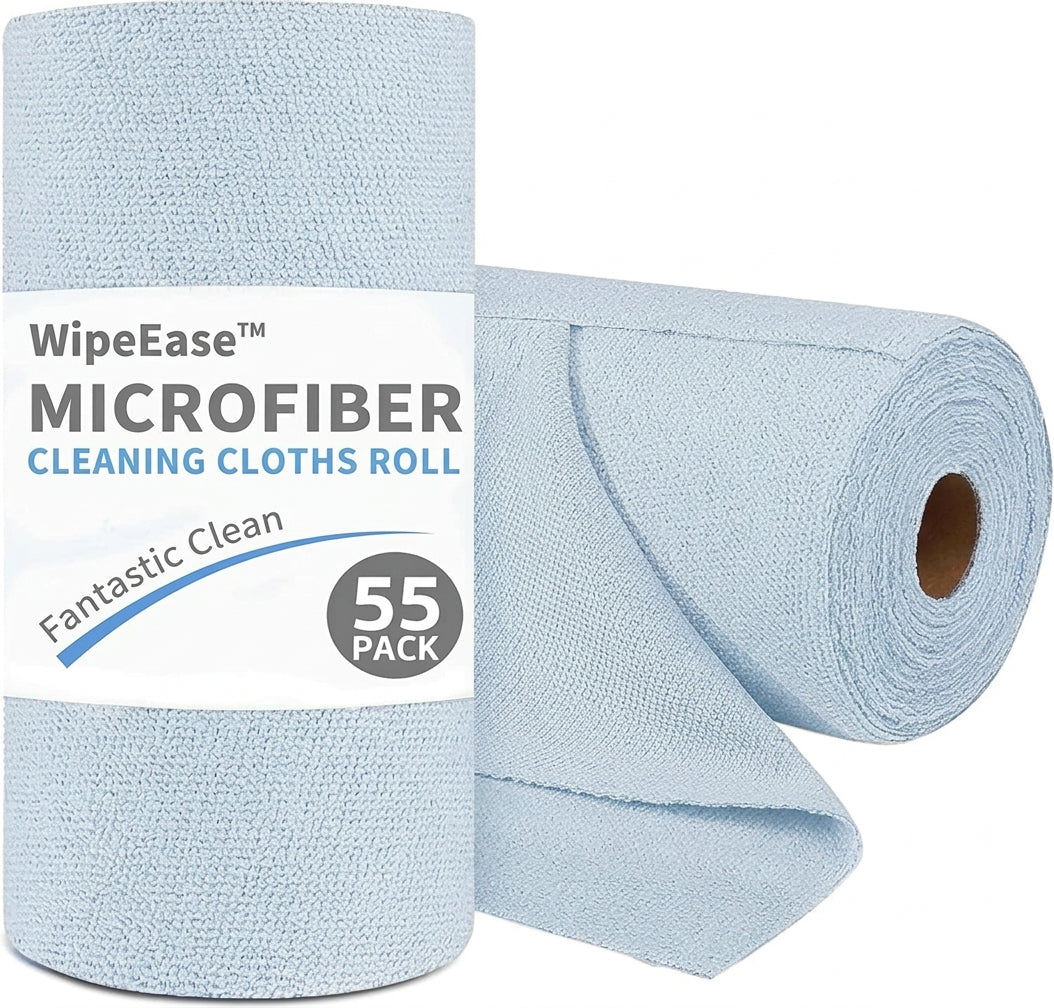 WipeEase™ Tear-Off Microfiber Cleaning Cloths Roll