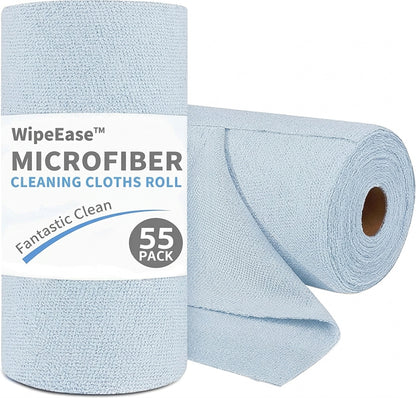 WipeEase™ Tear-Off Microfiber Cleaning Cloths Roll