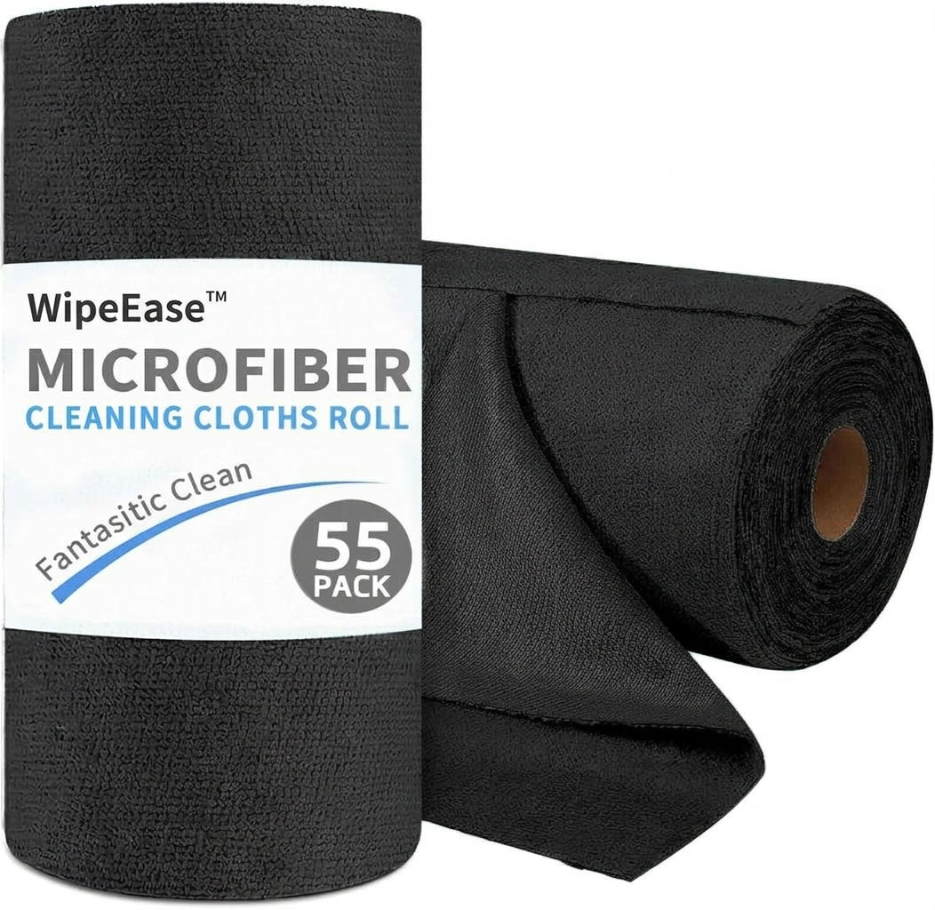 WipeEase™ Tear-Off Microfiber Cleaning Cloths Roll