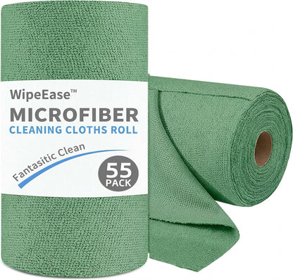 WipeEase™ Tear-Off Microfiber Cleaning Cloths Roll
