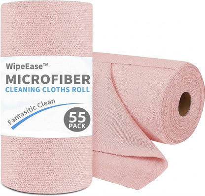 WipeEase™ Tear-Off Microfiber Cleaning Cloths Roll