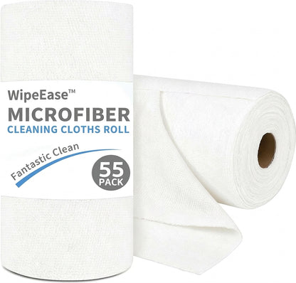 WipeEase™ Tear-Off Microfiber Cleaning Cloths Roll