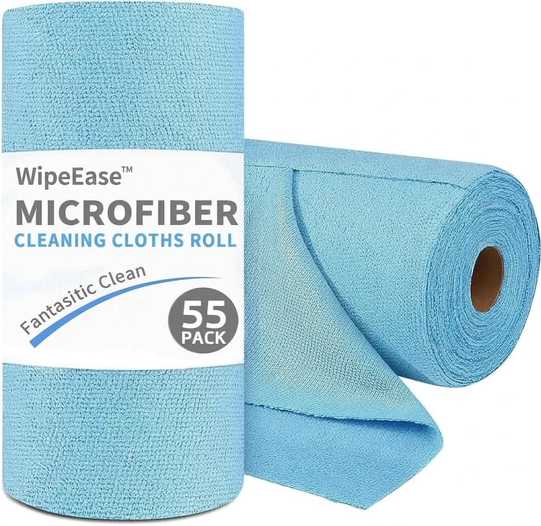 WipeEase™ Tear-Off Microfiber Cleaning Cloths Roll