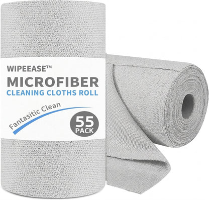 WipeEase™ Tear-Off Microfiber Cleaning Cloths Roll